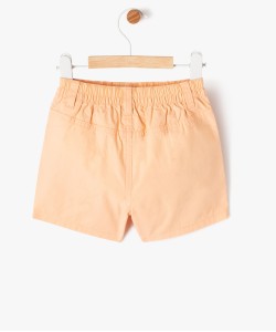 Short en toile de coton avec ceinture élastique bébé garçon[MISSING]